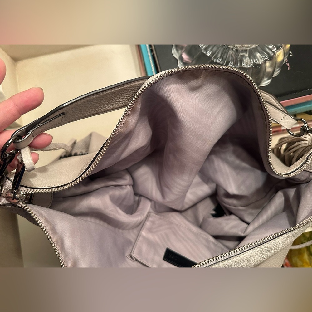 Rebecca Minkoff Gray Leather Hobo Shoulder Bag - Picture 2 of 7